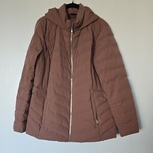 32 Degrees Women's Tan Puffer Jacket